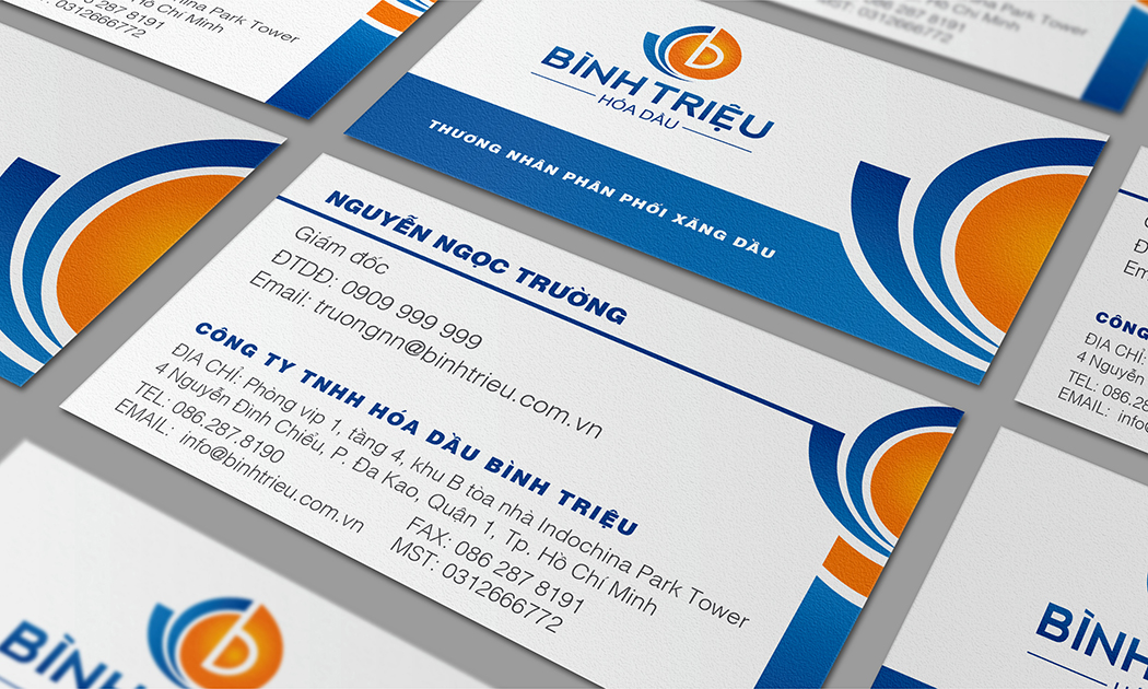 BÌNH TRIỆU - Thiết kế logo và hệ thống nhận diện thương hiệu công ty hoá dầu Bình Triệu